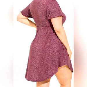 Animal print toward pajama shirt/dress